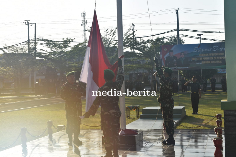 Kasdim 0712 Tegal Sampaikan Penekanan Panglima TNI Pada Upacara Bendera 17 an