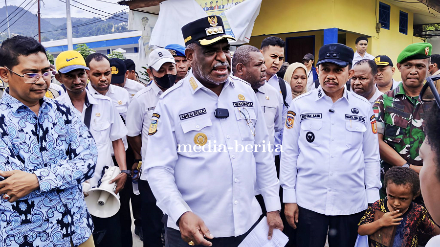 Kodim 1701/Jayapura Dukung Penataan dan Ketertiban Pasar Entrop Kota Jayapura