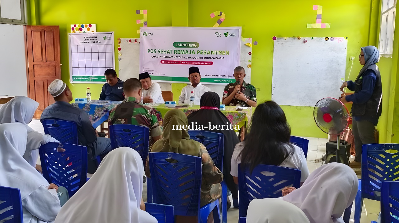 Koramil Sentani Dukung Peresmian Progam Pos Kesehatan Remaja Pesantren Kabupaten Jayapura