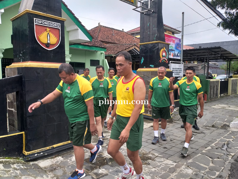 Jaga Kebugaran Koramil Olahraga Rutin