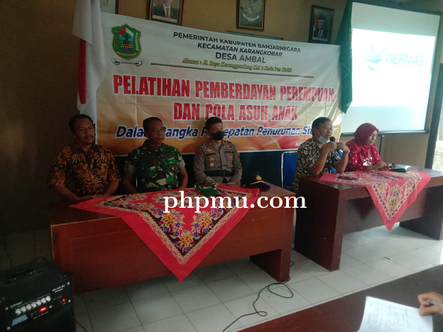 Danramil 04/Karangkobar Hadiri Sosialisasi Germas