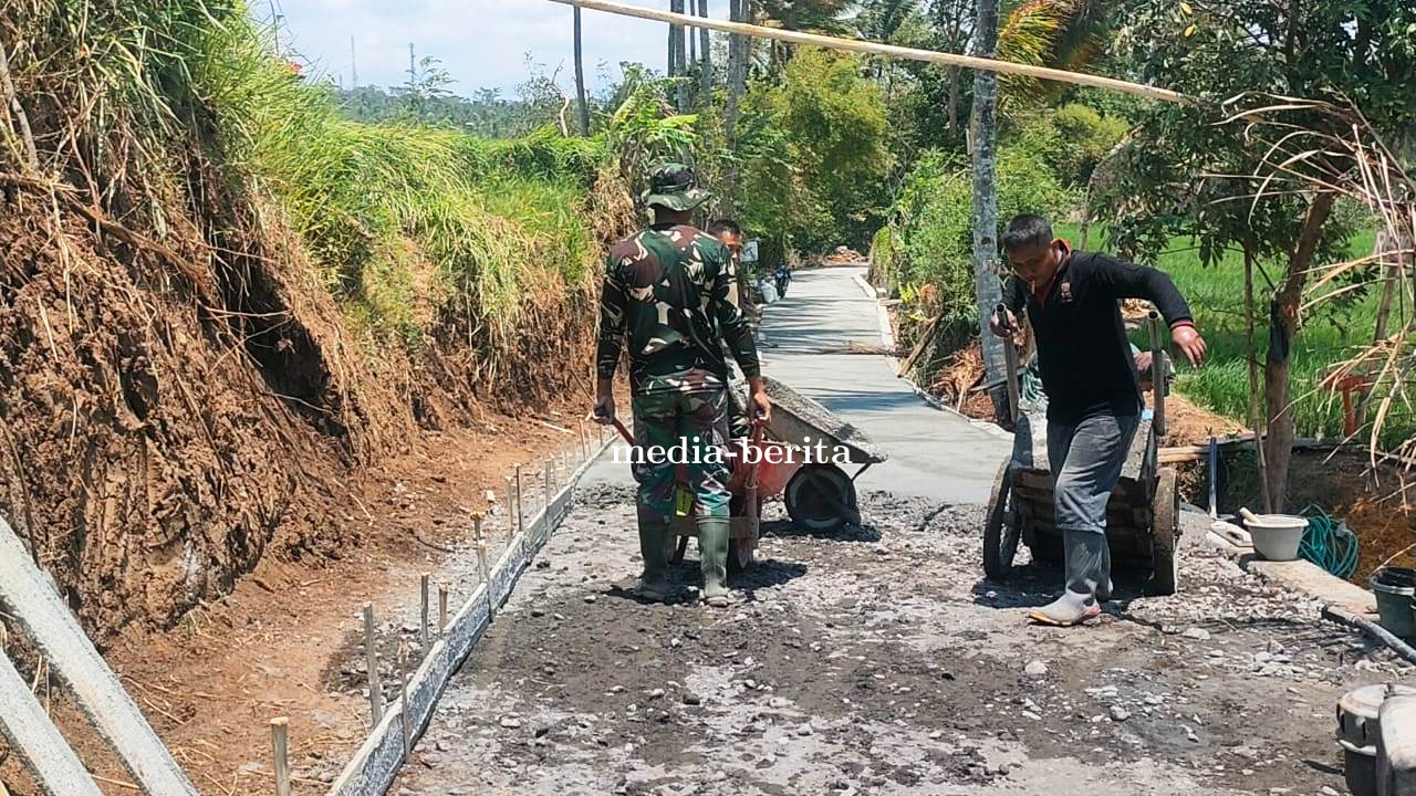 Berkah Jalan TMMD Reguler Brebes Bagi Petani Padi