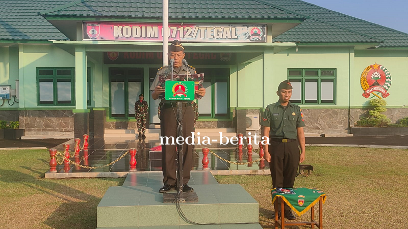 Kodim Tegal Gelar Upacara 17-an Bulan Juni 2023