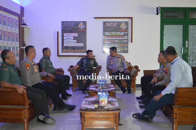 Kapolres Tegal Kunjungi Makodim 0712 Tegal 