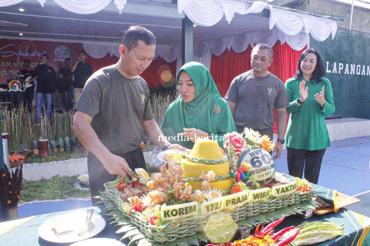 HUT Ke 60 Korem 172 PWY Wujudkan Karya Nyata Dalam Motto Kenali Datangi dan Layani 